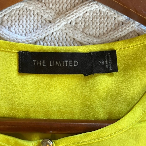 The Limited Bright Yellow Polyester Blouse Women’s Size XS - Picture 2 of 12